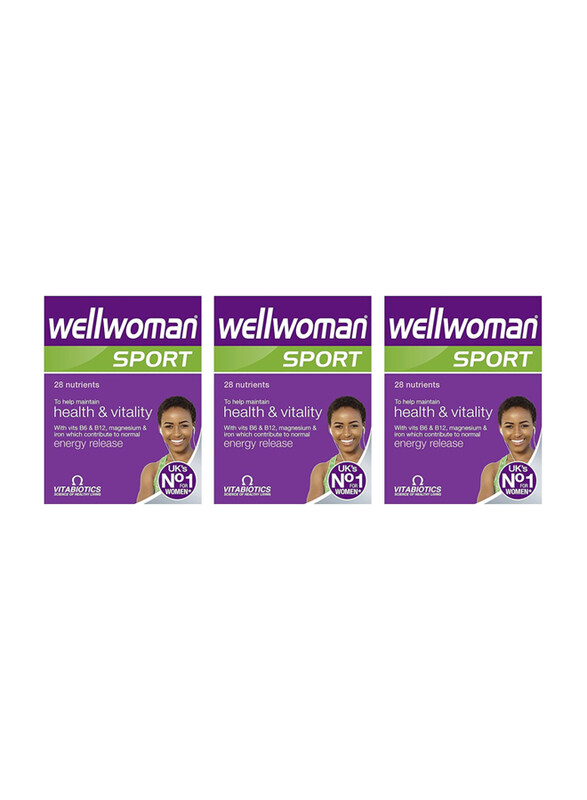 

Vitabiotics Wellwoman Sport, 3 x 30 Tablets