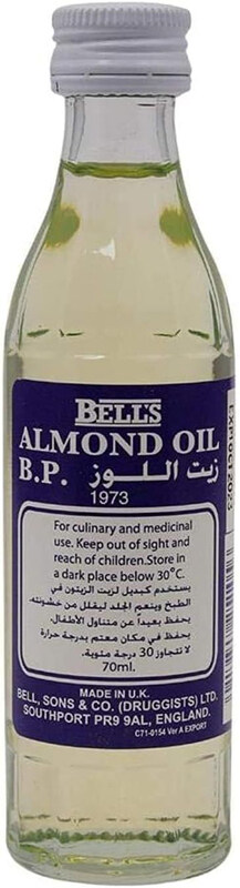 

Bell's Almond Oil B.P, 70ml