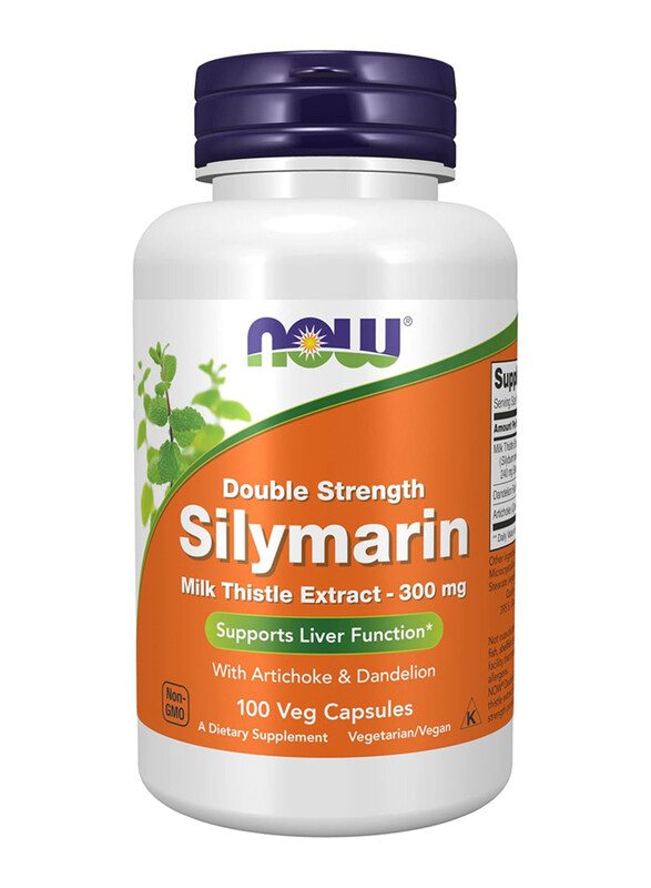 

Now Foods Double Strength Silymarin 300mg, 100 Veg Capsules