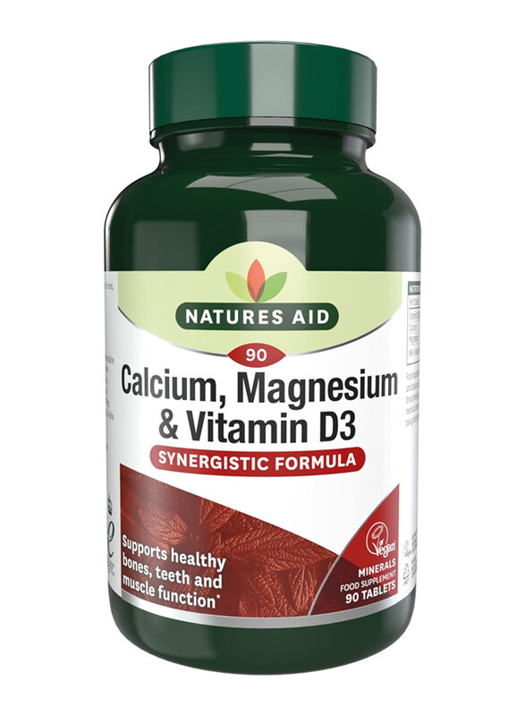 

Natures Aid Calcium Magnesium & Vitamin D3, 90 Capsules