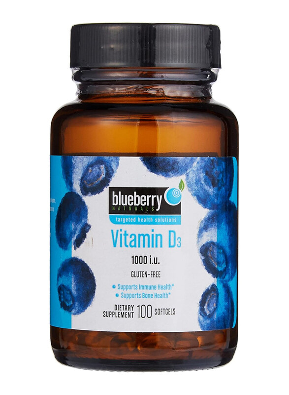 

Blueberry Naturals Vitamin D3 1000 Iu Softgels, 100 Softgels