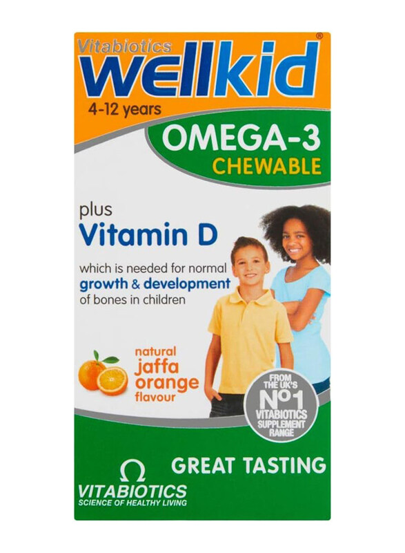 

Vitabiotics Wellkid Omega-3 Chewable Capsules, 60 Capsules