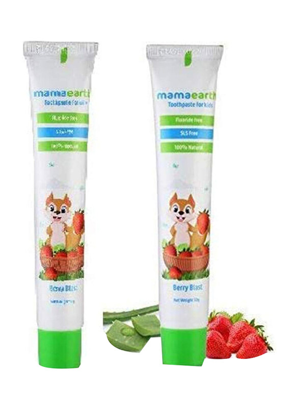 

Mamaearth Natural Berry Blast Kids Toothpaste, 2 x 50g