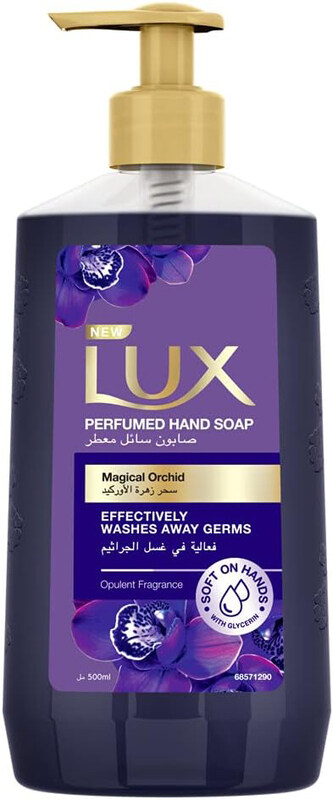 

Lux Antibacterial Liquid Handwash Glycerine Enriched Magical Orchid for All Skin Types, 500 ml