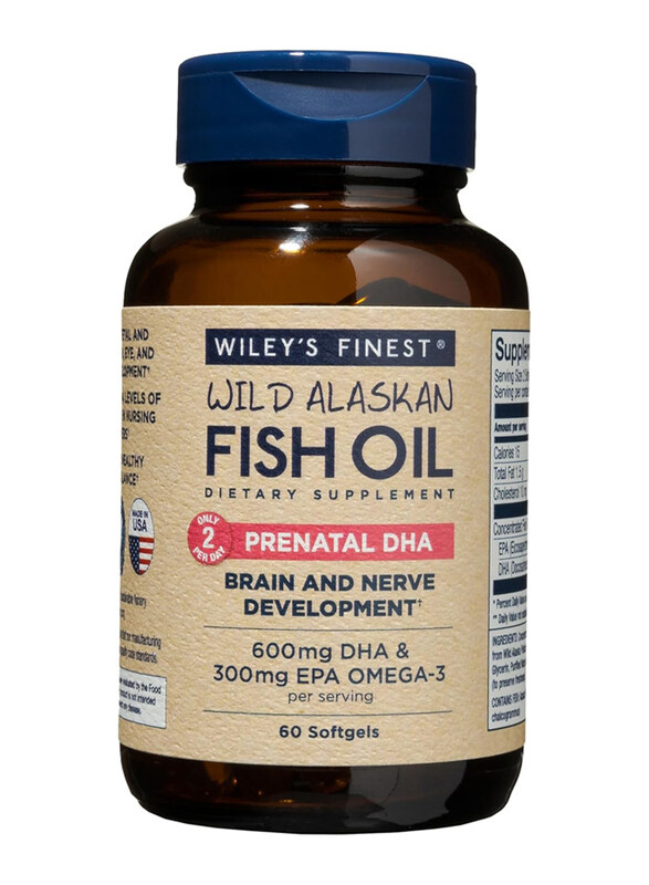 

Wiley's Finest Prenatal Dha Wild Alaskan Fish Oil, 60 Softgels