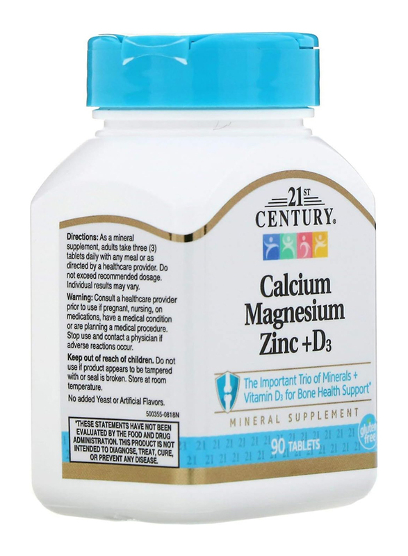 21St Century Cal Mag Zinc D3, 90 Tablets