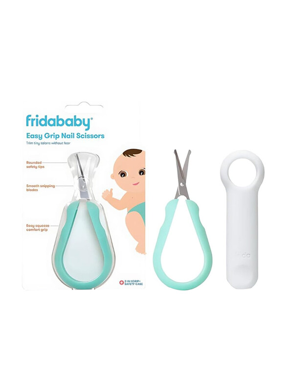 

Fridababy Easy Grip Nail Scissors Grooming Essentials for Babies, Multicolour