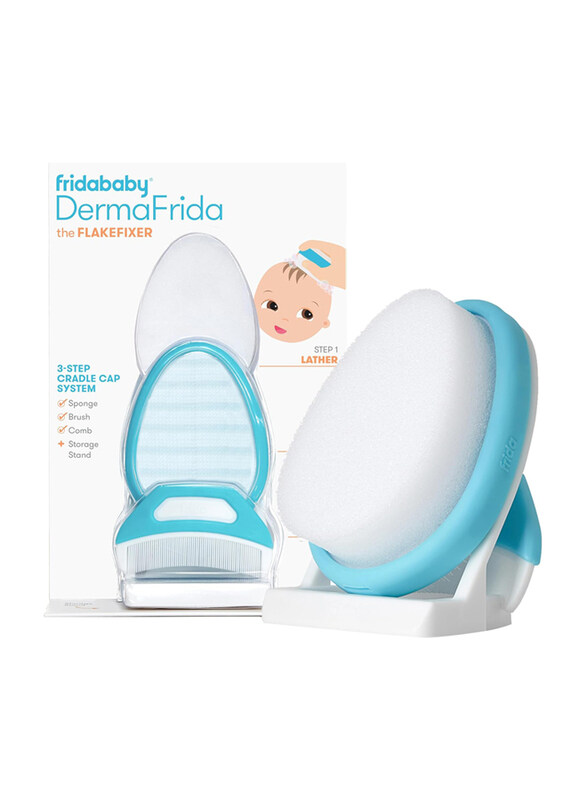 

Fridababy 3-Step Cradle Cap System Dermafrida the Flakefixer for Babies, Blue/White