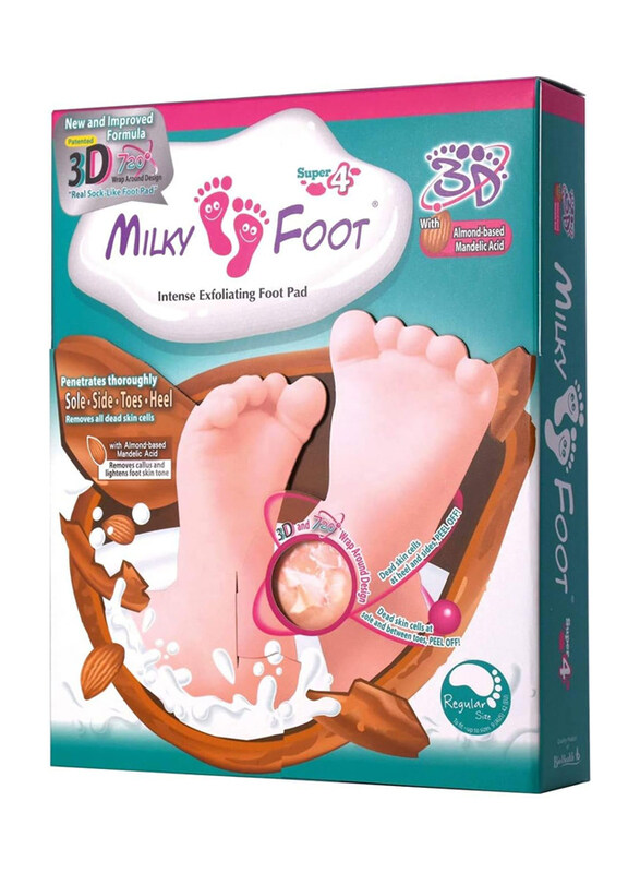 

Milky Foot-3D Exfoliating Foot Pad, 2 Pieces