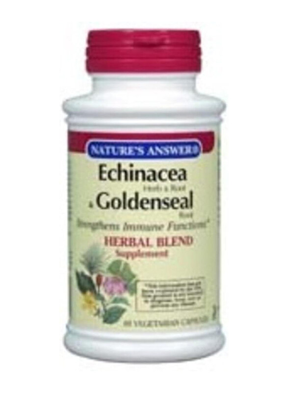 

Nature's Answer Echinacea and Goldenseal Root Vegetarian Capsules, 60 Capsules