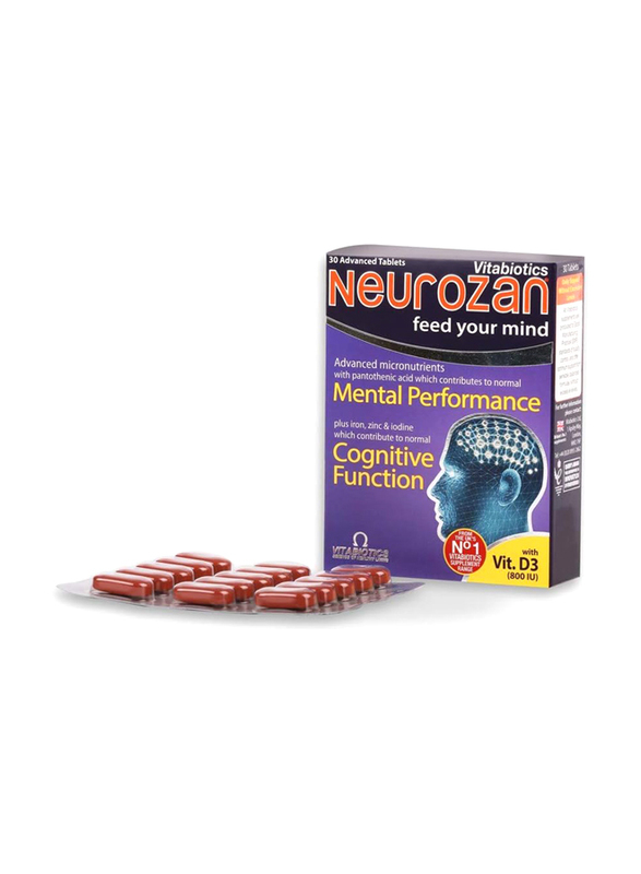 Vitabiotics Neurozan with Vit. D3 (800 IU), 30 Tablets