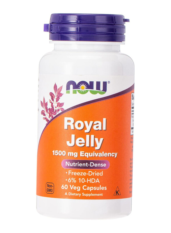 

Now Foods Royal Jelly Dietary Supplement, 1500mg, 60 Veg Capsules