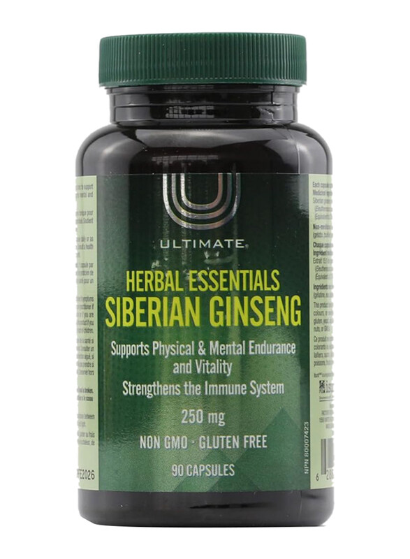 

Ultimate Herbal Essentials Siberian Ginseng, 250mg, 90 Capsules