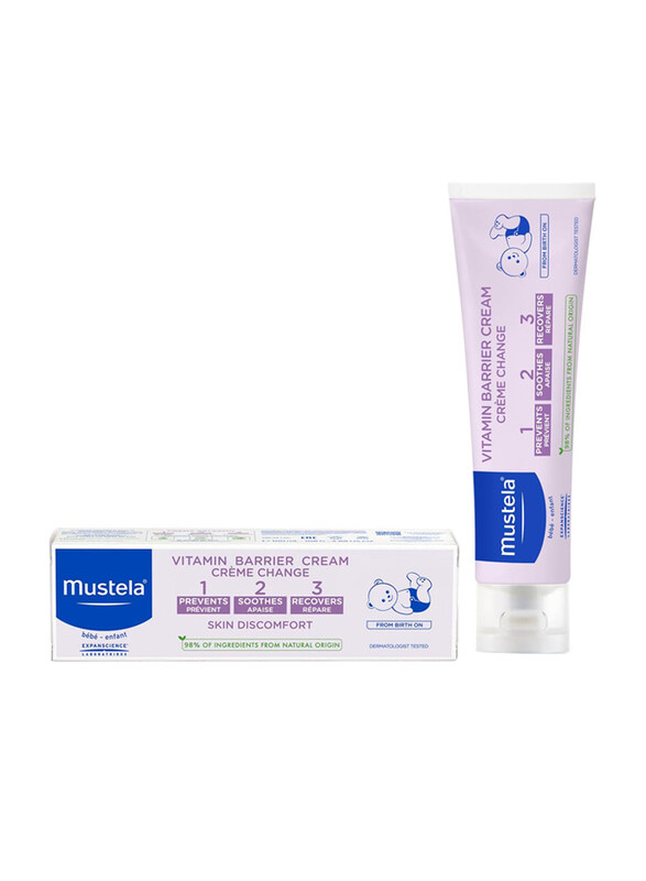 

Mustela 50ml Baby Diaper Rash Vitamin Barrier Cream, White