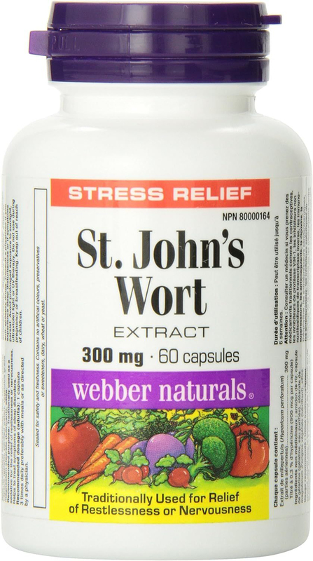 

Webber Naturals St. John's Wort Extract, 300mg, 60 Capsules