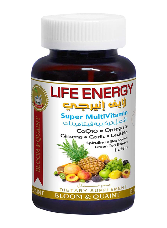 

Bloom & Quaint Life Energy Super Multivitamin, 100 Tablets