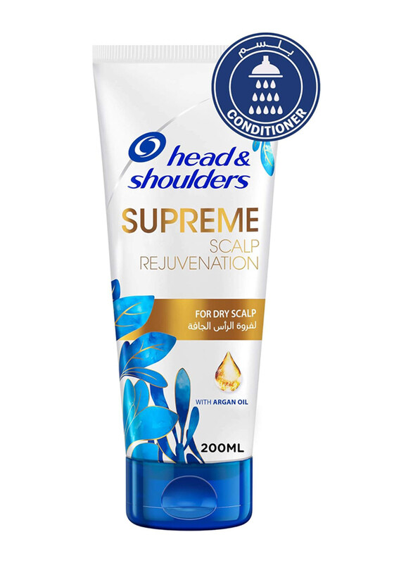 

Head & Shoulders Supreme Scalp and Hair Conditioner with Argan Oil for Dry Scalp Rejuvenation, 200ml