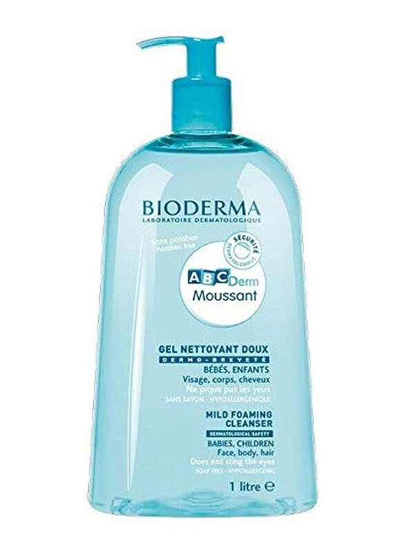 

Bioderma ABCDerm Moussant Mild Foaming Cleanser, 1 Liter