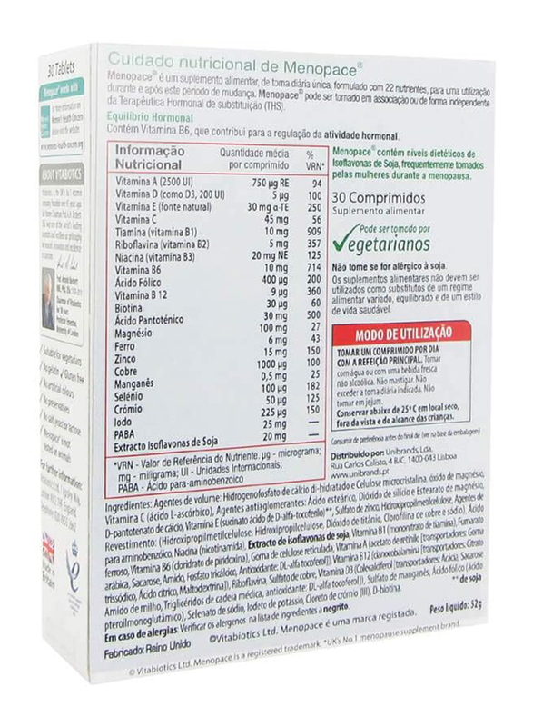 Vitabiotics Original Menopause, 30 Tablets