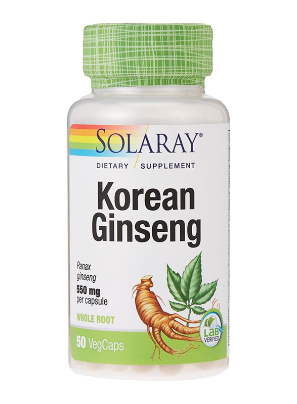 

Solaray Korean Ginseng, 550mg, 50 Capsules