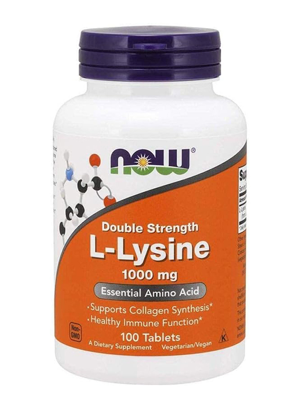 Now Foods L-Lysine, 1000mg, 100 Tablets