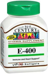 21St Century E-400 Vitamin Supplement, 4 Pieces