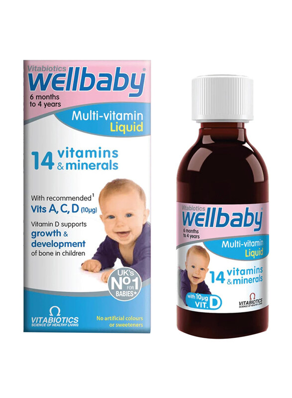 

Vitabiotics Wellbaby Multivitamin Liquid, 150ml