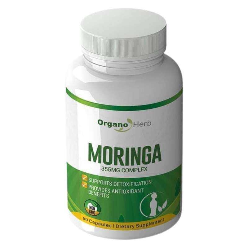 

Organo Herb Moringa 355 mg Complex, 60 Capsules, Nutrient-Rich Superfood for Vitality & Energy Support