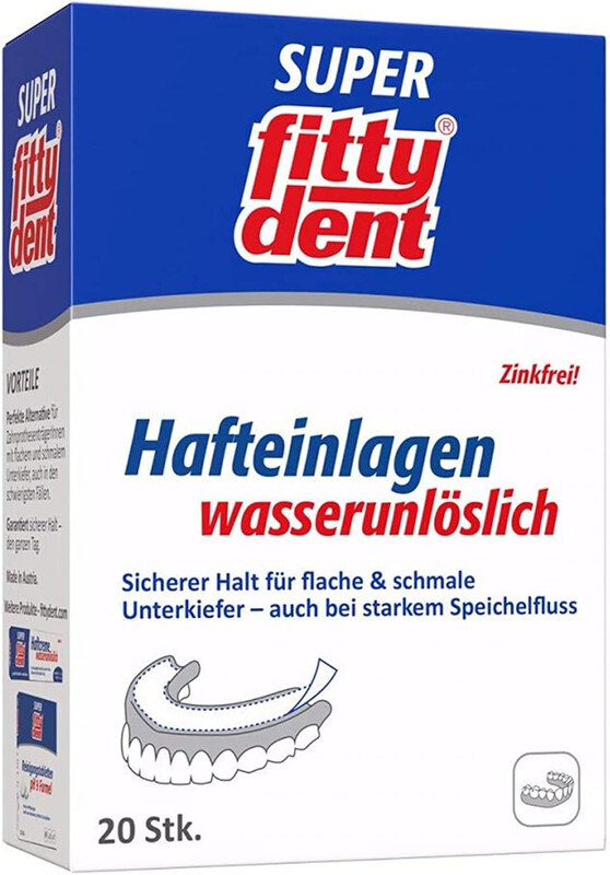 

Fitty Dent Waterproof Denture Adhesive Cushion Strips, 15 Strips
