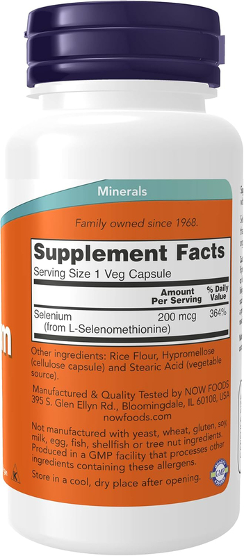 Now Selenium Supplement, 90 Capsules