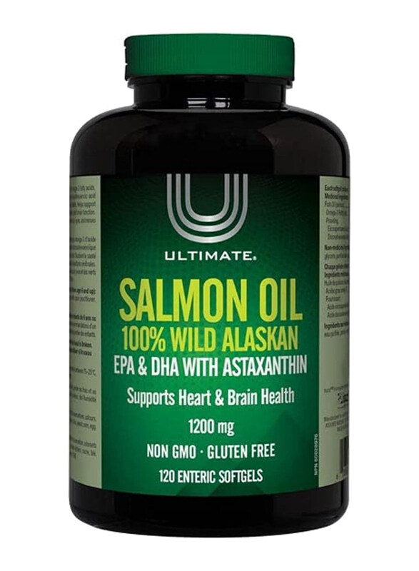 

Ultimate Salmon Oil Omega-3 Salmon Oil, 1200mg, 120 Softgels