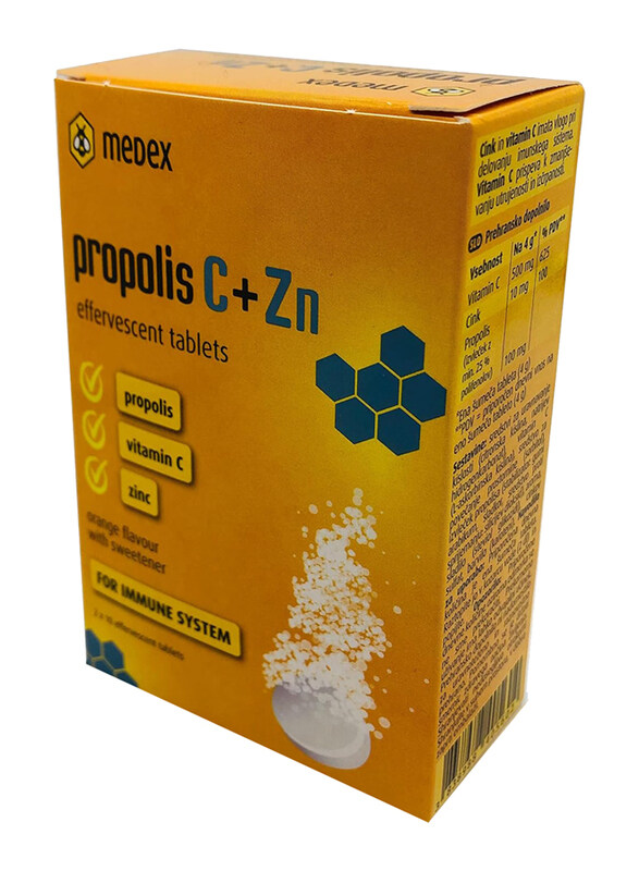 

Medex Propolis C+Zn, 20 Tablets
