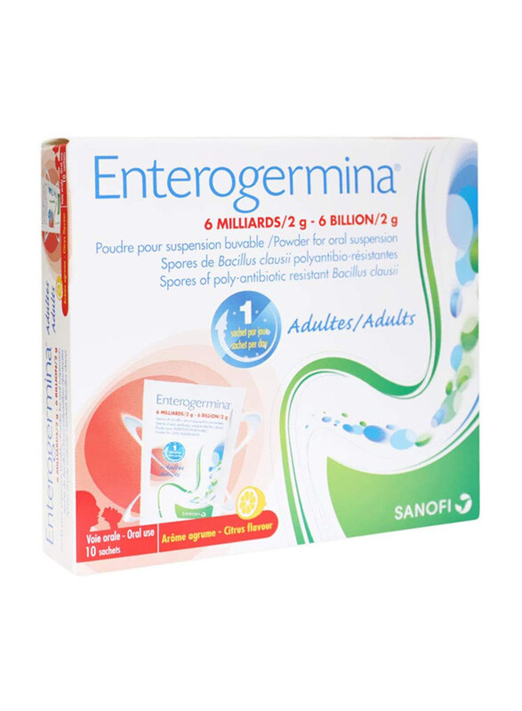 

Enterogermina Adult 6 Billion Suspension Supplement, 10 Sachets