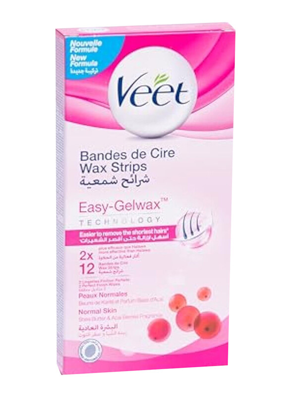 

Veet Wax Strips Normal Skin, 12 Strips