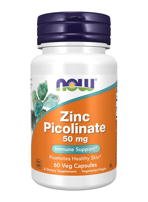 

Now Foods Zinc Picolinate Dietary Supplement, 50mg, 60 Vegetarian Capsules