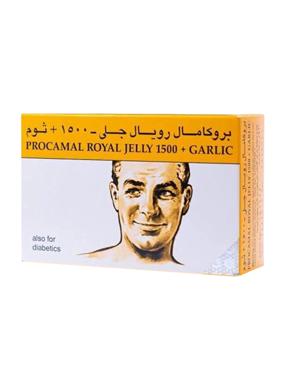 

Generic Procamal Royal Jelly 1500 + Garlic, 30 Capsules