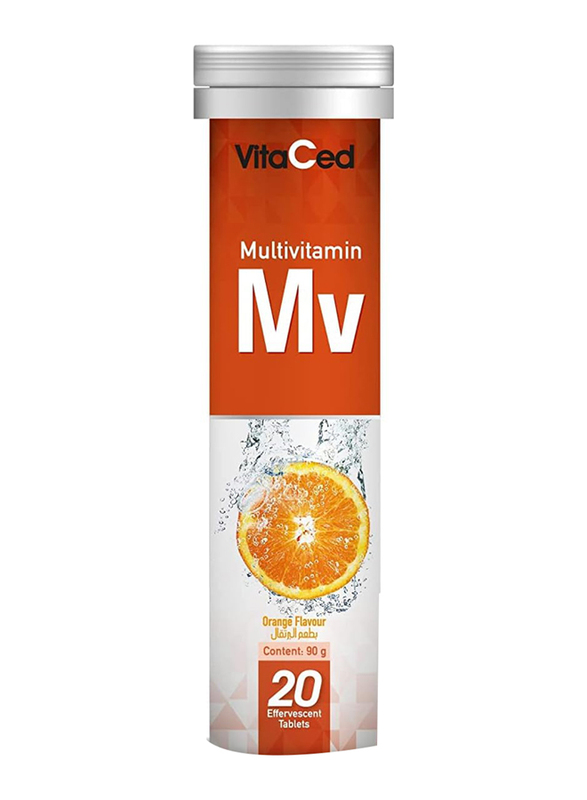 

Vitaced Multivitamin Orange Flavour, 90g, 20 Effervescent Tablets