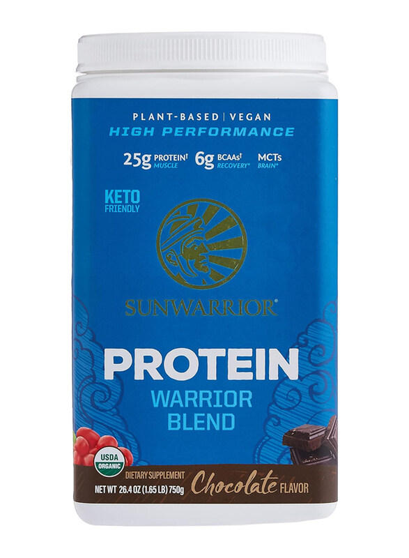 

Sunwarrior Warrior Blend High Performance Plant-Based Organic Protein Powder, 750g, Chocolate