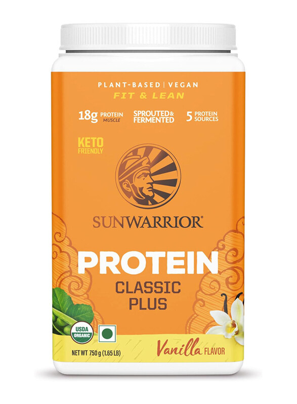 

Sunwarrior Classic Plus Vegan Protein Powder with Pea & Brown Rice, 750g, Vanilla
