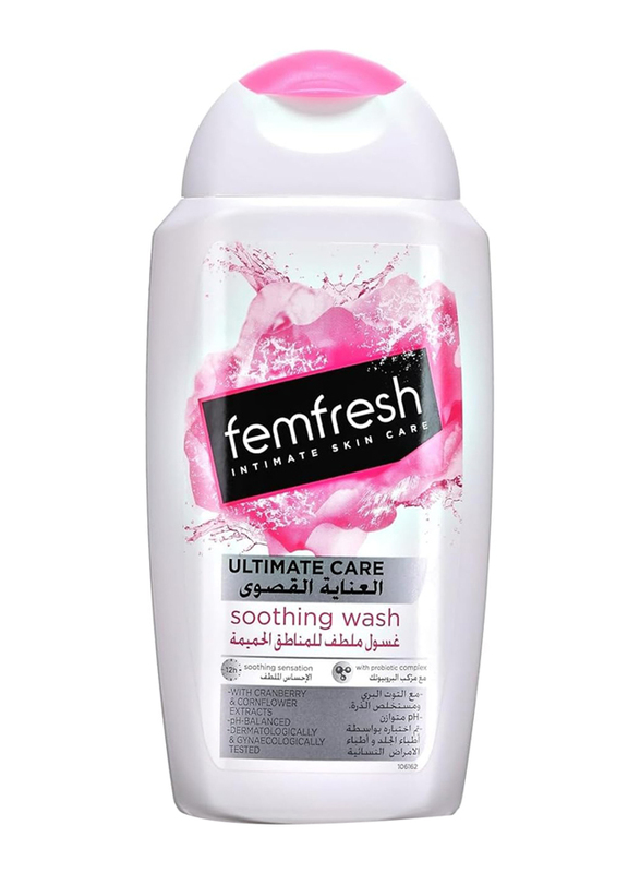 

Femfresh Soothing Wash Ultimate Care Intimate Skin Care with a Hint of Aloe Vera, 250ml