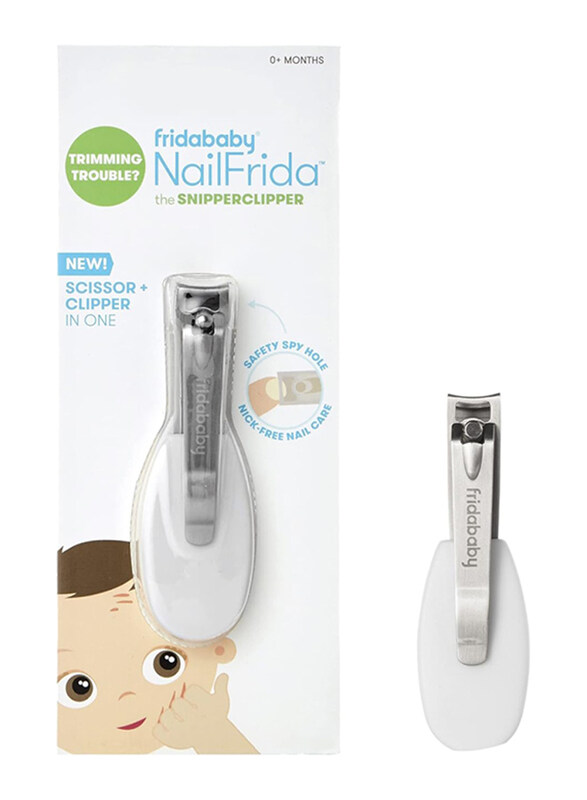 

Fridababy Nailfrida the Snipperclipper Nail Clipper for Babies, Silver/White
