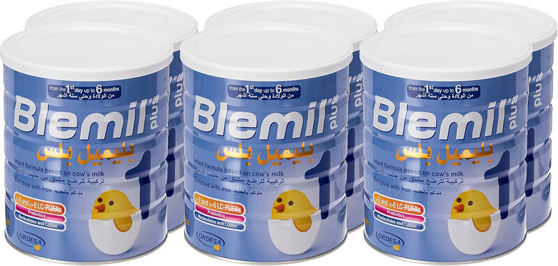 

Blemil Plus 1 Infant Formula Milk, 6 x 800g