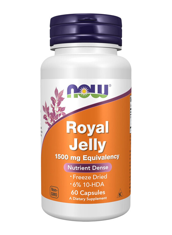 

Now Foods Royal Jelly Dietary Supplement, 1500mg, 60 Capsules