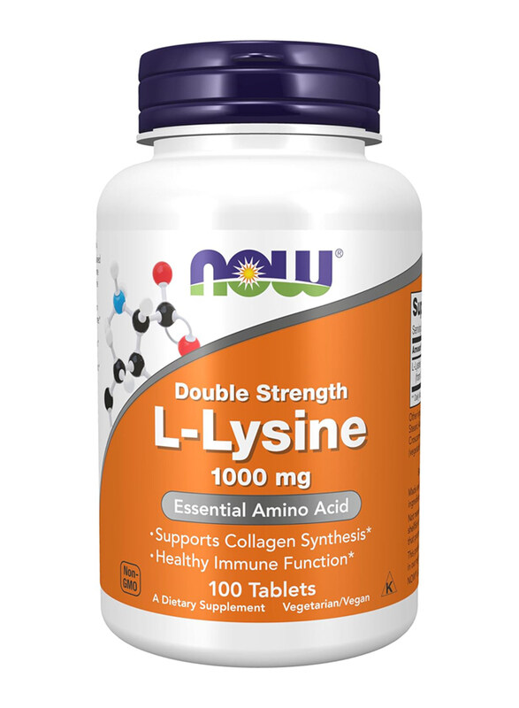 

Now Foods L-Lysine, 1000mg, 100 Tablets