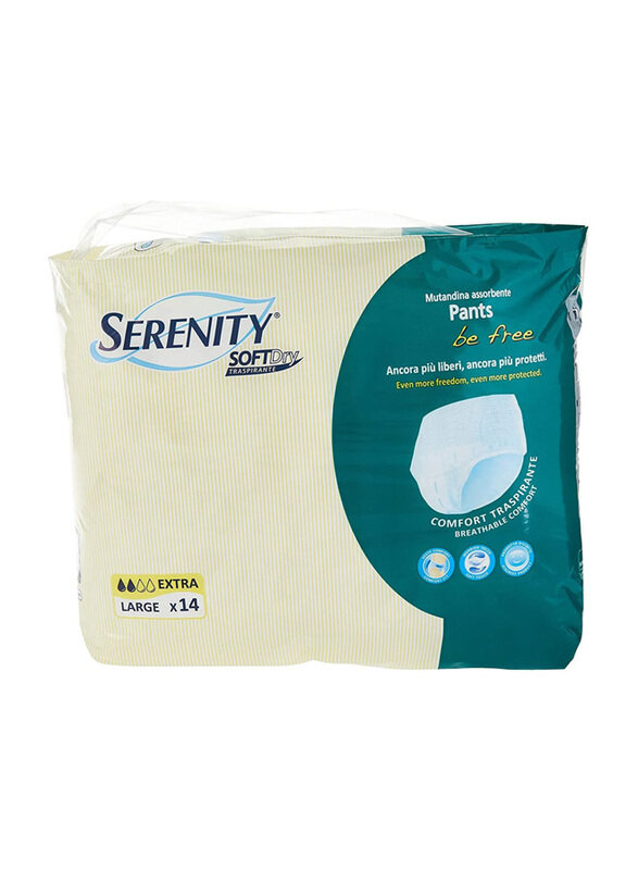 

Serenity Soft Dry Pull-Up Briefs (Extra) Large, 14 Piece