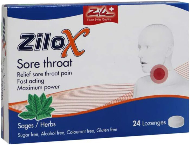 

Zilox Sore Throat Lozenges, 24 Pieces