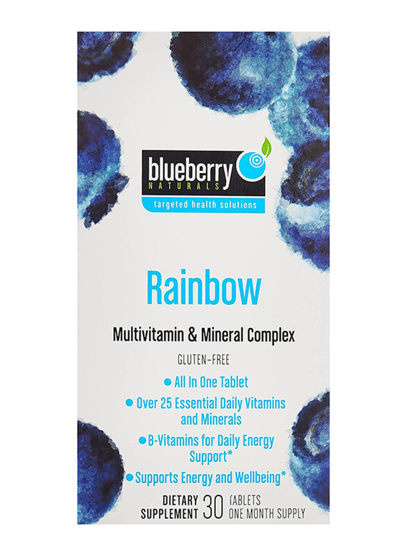 

Blueberry Naturals Rainbow Multivitamin Tablets, 30 Tablets