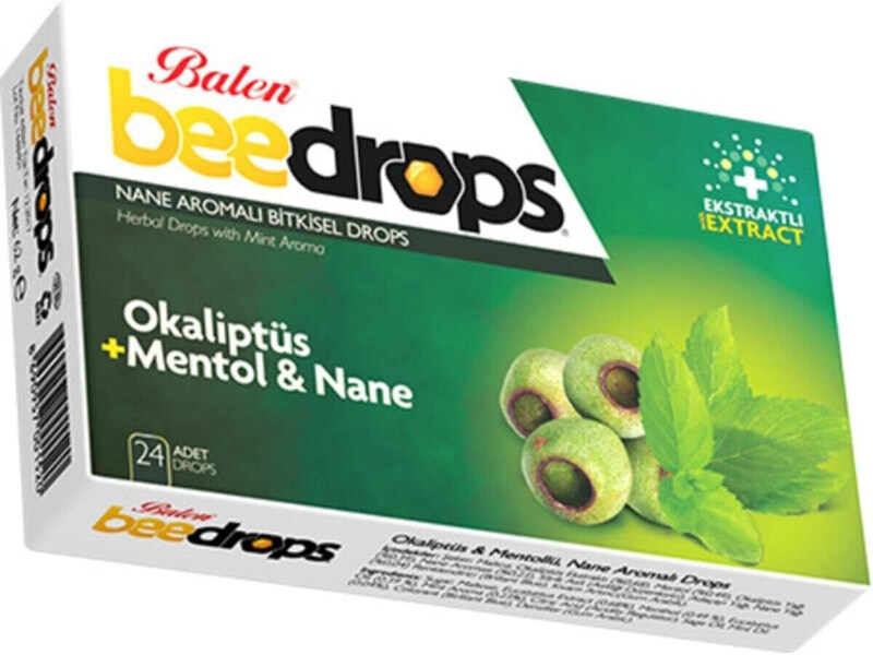 

Balen Beedrops Eucalyptus/Mint Flavoured Lozenges, 24 Pieces