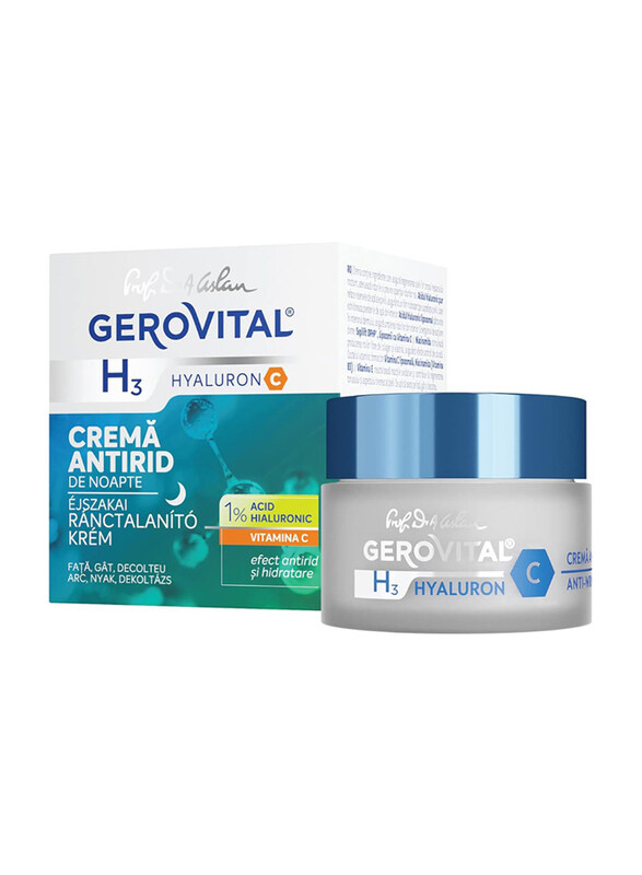 

Gerovital H3 Hyaluronic C Intensive Anti Wrinkle Night Care Cream, 50ml