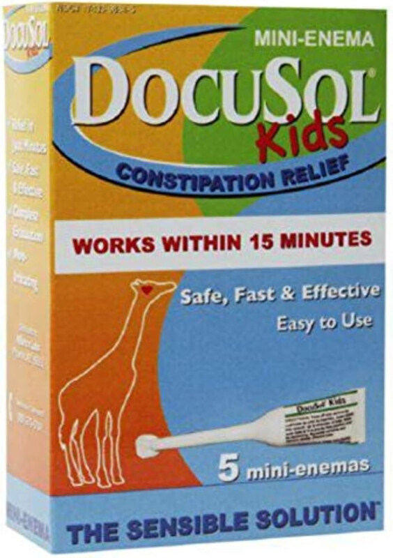 

DocuSol Kid's Constipation Relief Mini Enema, 3 Pieces